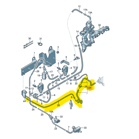 Durite de dépression VW Crafter 2.0 TDI 2012-2016