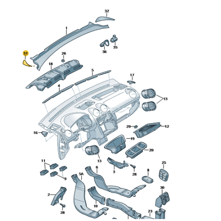 Housse déperlante VW Caddy 2004-2011