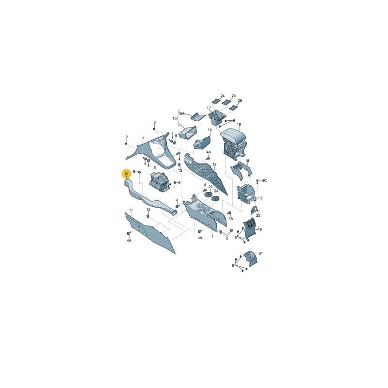 Canal d'air central Seat Leon III 2013-2020