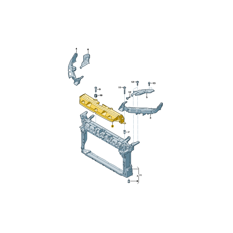 Support de grille de pare-chocs avant Seat Leon IV 2020- | CUPRA 2020-