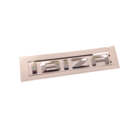 Inscription chromée emblème coffre arrière IBIZA SEAT IBIZA ST 2009-2017 Inscription chromée emblème coffre arrière IBIZA SEAT IBIZA ST 2009-2017