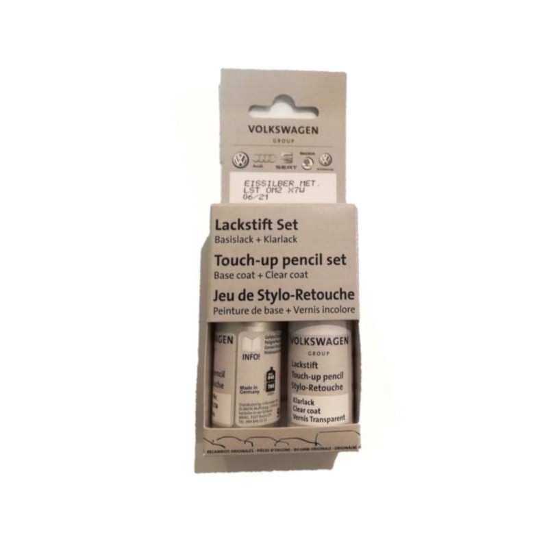 Ensemble de crayons de retouche peinture LX7W argent métallisé