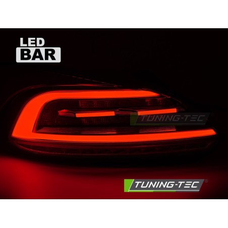 Feux arrière LED BAR rouges compatibles VW Scirocco III 08-14