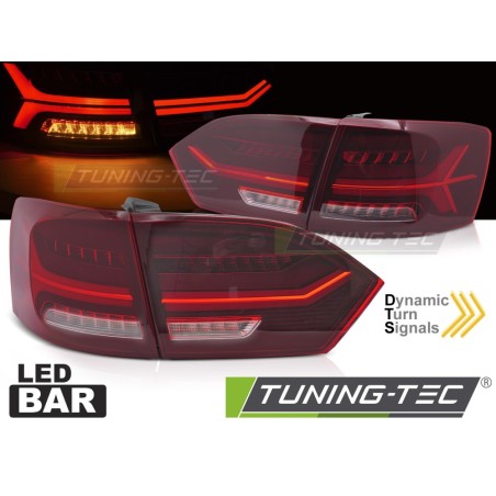 Feux arrière LED BAR rouge blanc pour VW JETTA VI 11-18 Feux arrière LED BAR rouge blanc pour VW JETTA VI 11-18