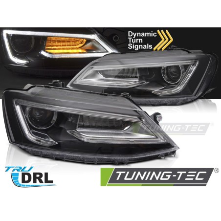 HEADLIGHTS TUBE LIGHT BLACK fits VW JETTA VI 11-18 HEADLIGHTS TUBE LIGHT BLACK fits VW JETTA VI 11-18