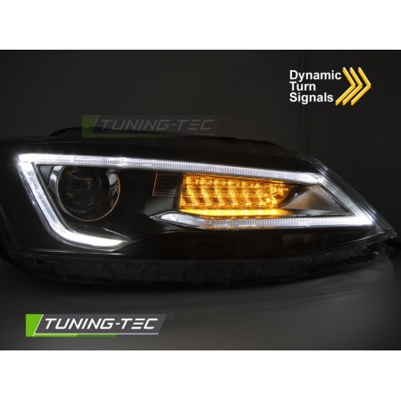 HEADLIGHTS TUBE LIGHT BLACK fits VW JETTA VI 11-18 HEADLIGHTS TUBE LIGHT BLACK fits VW JETTA VI 11-18