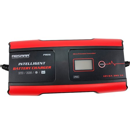 Absaar Pro 6.0 Chargeur de Batterie 6/12V 6A