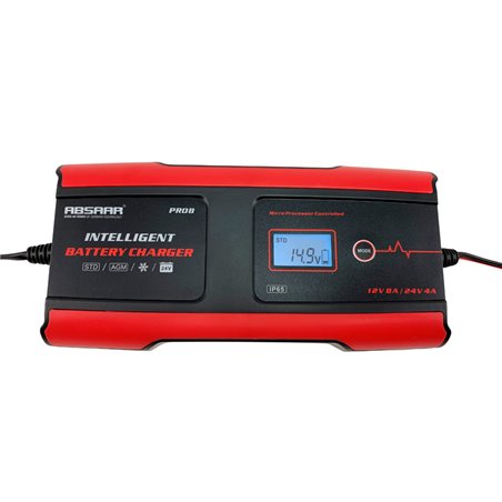 Absaar Pro 8.0 Chargeur de Batterie 6/12V 8A