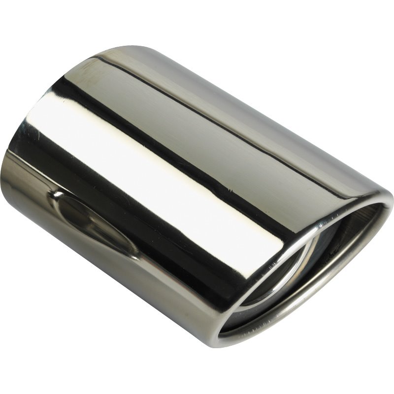 Embout d'échappement Inox - ovale Ø80x120xL160mm – Joint 45-60mm