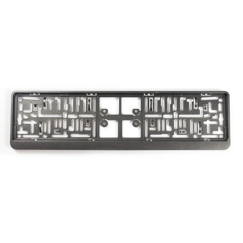 Porte-plaque synthétique 'Click' 52x11cm Gunmetal