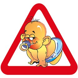 Autocollant Baby On Board - 12,5x11,9cm