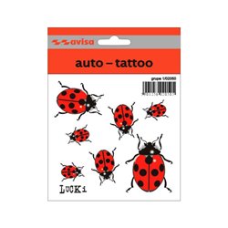 Autocollant Lady Bug - 11x10,5cm