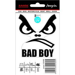 Autocollant Bad Boy - 7,5 x 8,5 cm - Noir