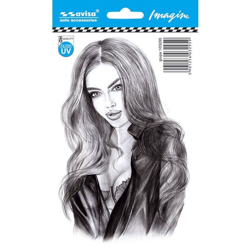 Autocollant AutoTattoo Sara girl - 10,9x17cm