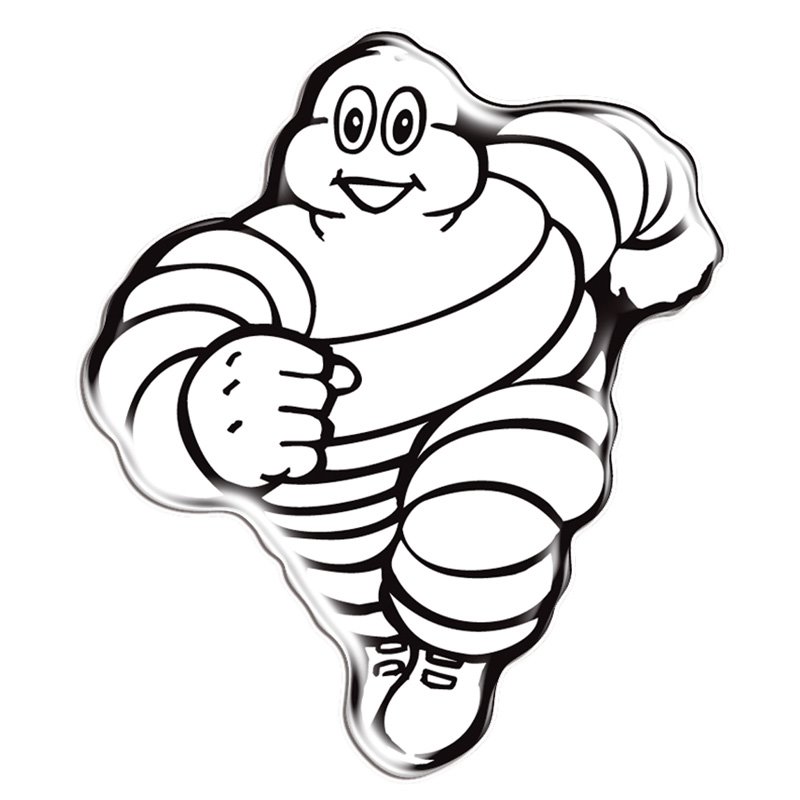 Autocollant AutoTattoo Snowman 3D - 4,5x5cm