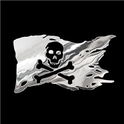 Autocollant Nickel 'Pirate Flag' - 70x44,5mm