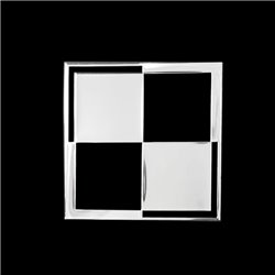 Autocollant Nickel 'Chequer' - 50x50mm
