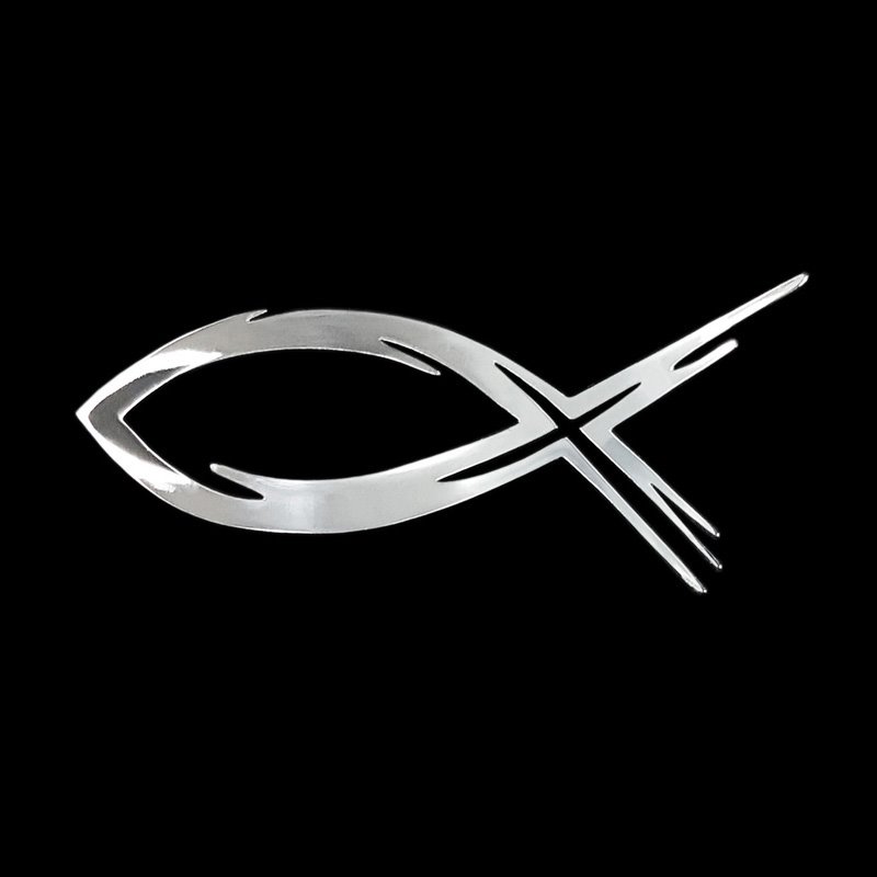 Autocollant Nickel 'Fish' - 70x31mm