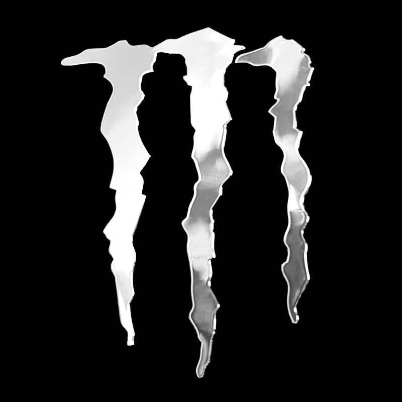 Autocollant Nickel 'Monster' - 70x39mm