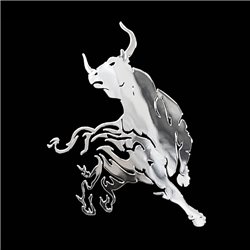 Autocollant Nickel 'Bull' - 54x65mm