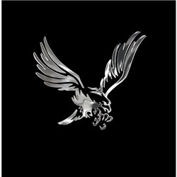Autocollant Nickel 'Eagle' - 70x60mm