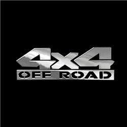 Autocollant Nickel '4x4 OFF ROAD' - 70x22mm