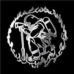 Autocollant Nickel 'Fireman' - 60x60mm