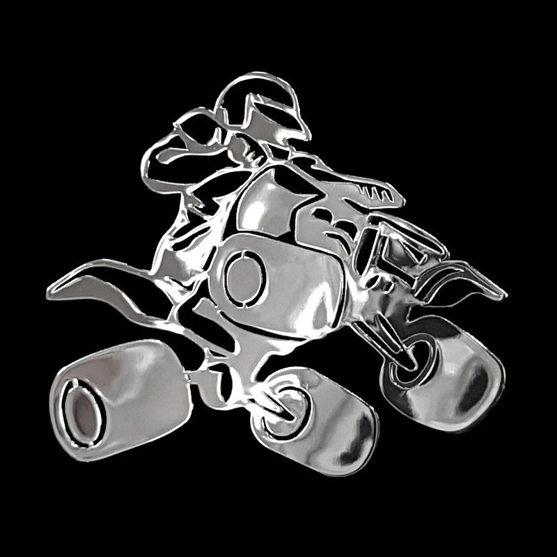 Autocollant Nickel 'Quad' - 70x60mm