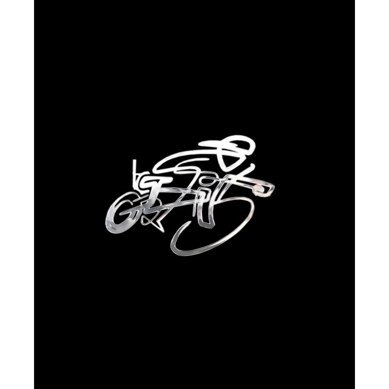 Autocollant Nickel 'Cyclist 2' - 60x40mm