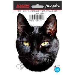 Autocollant AutoTattoo Chat Noir - 11x15cm