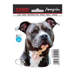Autocollant AutoTattoo Staffordshire Bull Terrier - 11x14,5cm