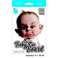 Autocollant AutoTattoo Baby On Board - 11x16cm