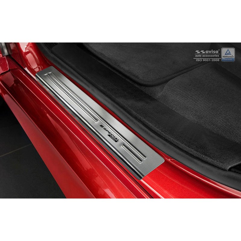Seuils de portes inoxydable sur mesure pour BMW X6 F16 2014-2019 - 'Special Edition' - 4-pièces