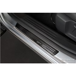 Seuils de portes inox noir sur mesure pour Citroën C4 III 2020- & C4 X 2022- 'Special Edition' - 4-pièces