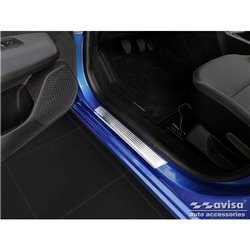 Seuils de portes inoxydable sur mesure pour Dacia Sandero III 2020- incl. Stepway 'Lines' - 4-pièces