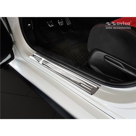 Seuils de portes inox sur mesure pour Honda Civic X HB 5-portes 2017-2022 'Sportline' - 4-pièces