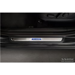 Seuils de portes inoxydable sur mesure pour Kia Sportage V 2021- 'Hybrid' - 2-pièces