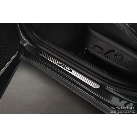 Seuils de portes inoxydable sur mesure pour Kia Sportage (NQ5) 2021- 'Exclusive Edition' - 2-pièces