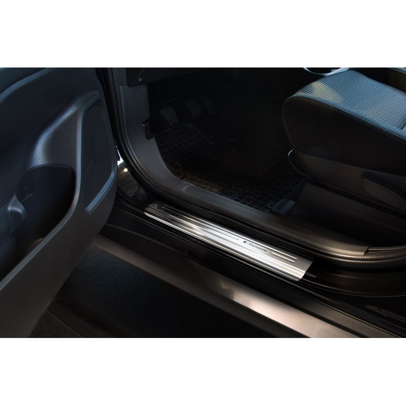 Seuils de portes inoxydable sur mesure pour Mitsubishi Outlander III 2012- - 'Exclusive' - 4-pièces