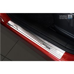 Seuils de portes inoxydable sur mesure pour Nissan Qashqai I 2007-2013 - 'Special Edition' - 4-pièces