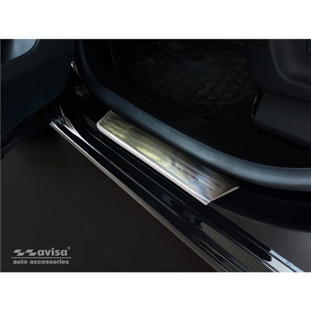 Seuils de portes inoxydable sur mesure pour Citroen Berlingo Multispace / Peugeot Partner & Rifter / Opel Combo E Life 2018- / T