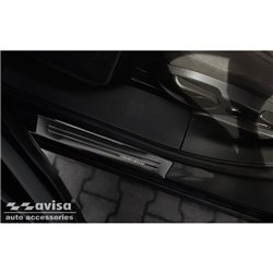 Seuils de portes inoxydable Noir sur mesure pour Opel Zafira 2012-2019 - 'Special Edition' - 4-pièces