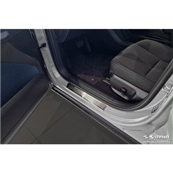 Seuils de portes inoxydable sur mesure pour Volvo EX30 2023- - 'Lines' - 4-pièces