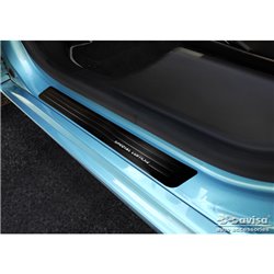 Seuils de portes inox noir sur mesure pour Renault Zoe FL 2019- 'Special Edition' - 4-pièces