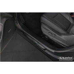 Seuils de portes inoxydable noir sur mesure pour Subaru Forester (SK) 2018- - 'Special Edition' - 4-pièces