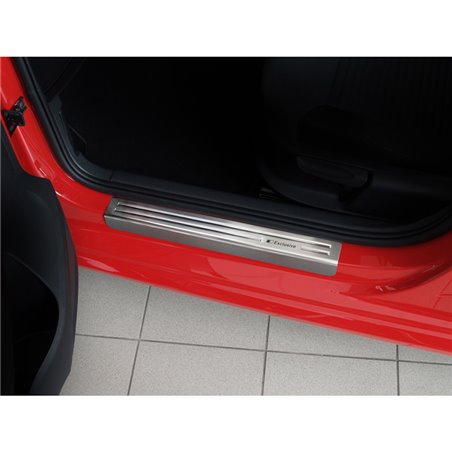 Seuils de portes inoxydable sur mesure pour Volkswagen Polo 6R 2009-2014 & 6C 2014-2017 5-portes - 'Exclusive' - 4-pièces Seuils de portes inoxydable sur mesure pour Volkswagen Polo 6R 2009-2014 & 6C 2014-2017 5-portes - 'Exclusive' - 4-pièces