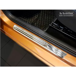 Seuils de portes inoxydable Argent sur mesure pour Volkswagen Up! 2012-/Arteon 2017- incl. Shooting Brake 2020-/Tiguan 2015-2024