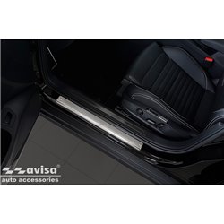 Seuils de portes inoxydable sur mesure pour Volkswagen Passat 3G Sedan/Variant 2014-2023 - 'Lines' - 4-pièces