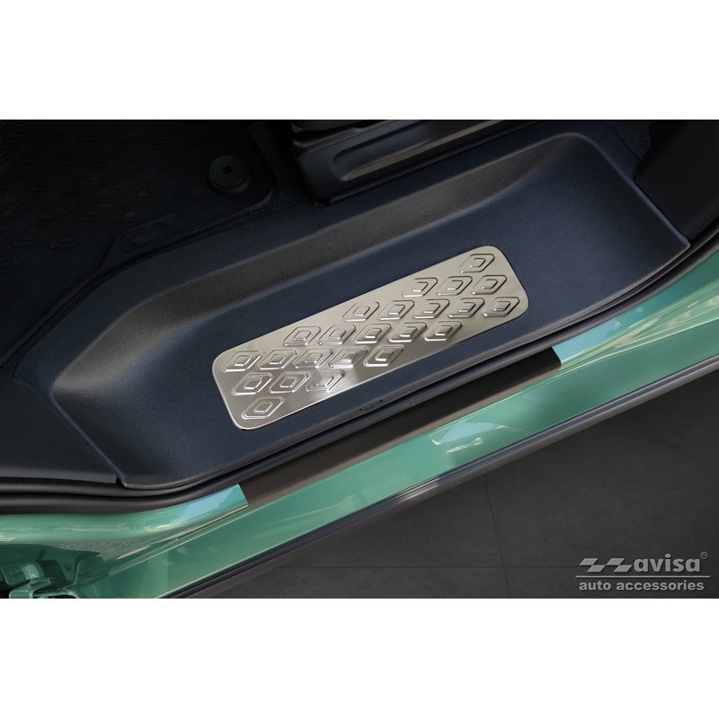 Seuils de portes inoxydable sur mesure pour Volkswagen ID.Buzz 2022- 2-pièces