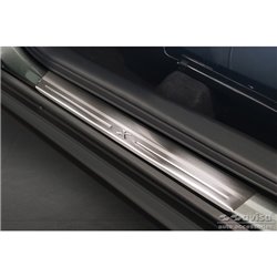 Seuils de portes inox sur mesure pour Toyota Aygo X 2022- 'Lines X' - 4-pièces